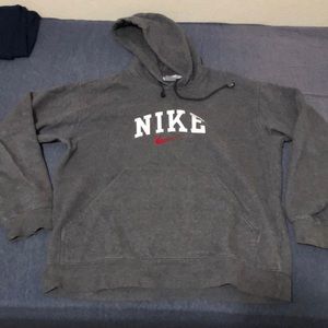 NIKE swoosh logo hooded sweatshirt/hoodie